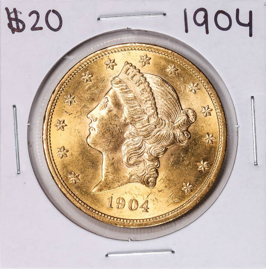 1904 20 Liberty Head Double Eagle Gold Coin Aug 12 2022 BK 1904-20-liberty-head-double-eagle-gold-coin-aug-12-2022-bk