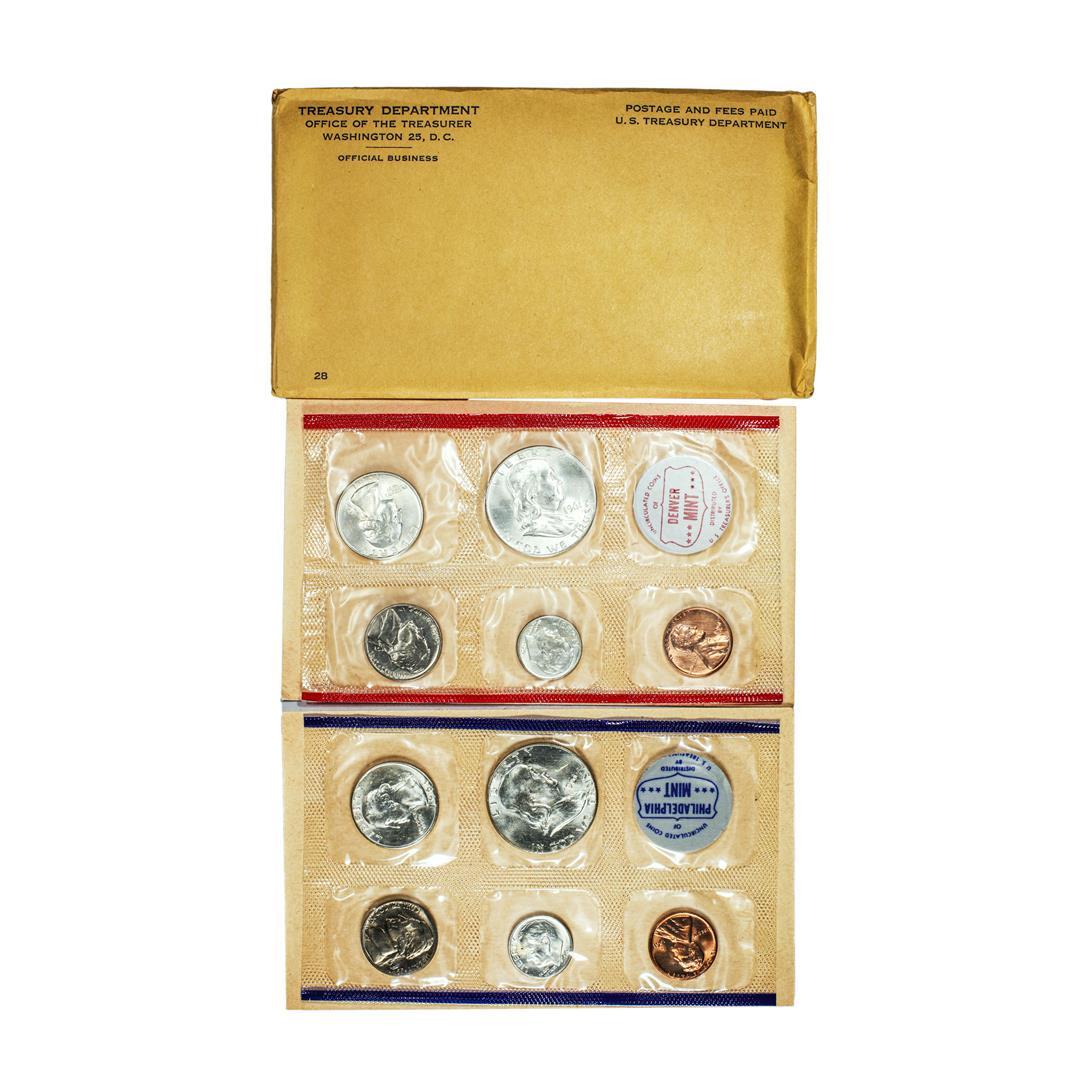 1961 P & D United States Uncirculated Mint Set: One 1961 P & D United States Uncirculated Mint Set.