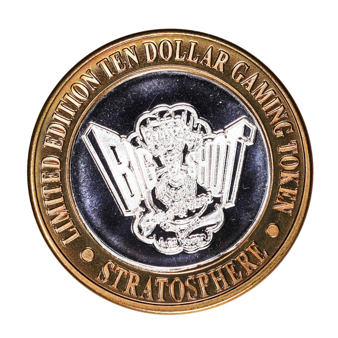 .999 Silver Stratosphere Las Vegas, Nevada $10 Casino Limited Edition Gaming Token: One .999 Silver Stratosphere Las Vegas, Nevada $10 Casino Limited Edition Gaming Token.