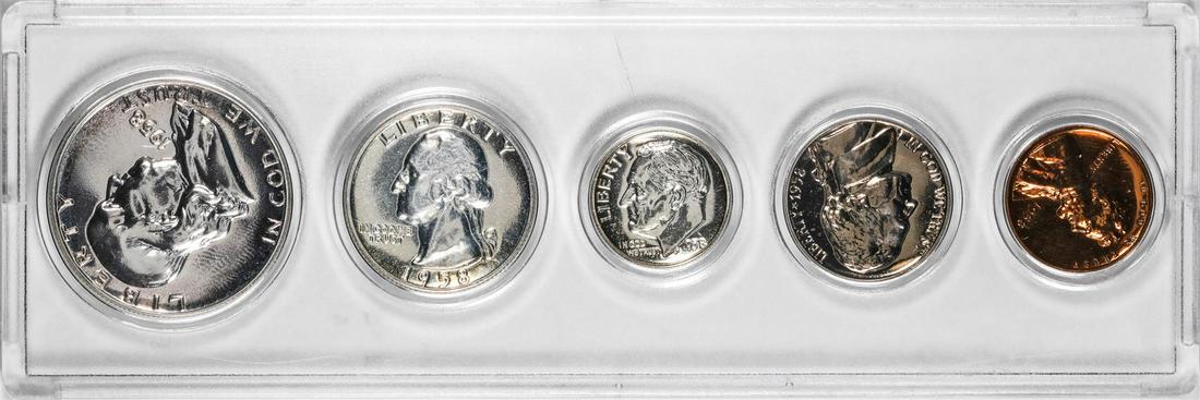 1958 (5) Coin Proof Set: One 1958 (5) Coin Proof Set.