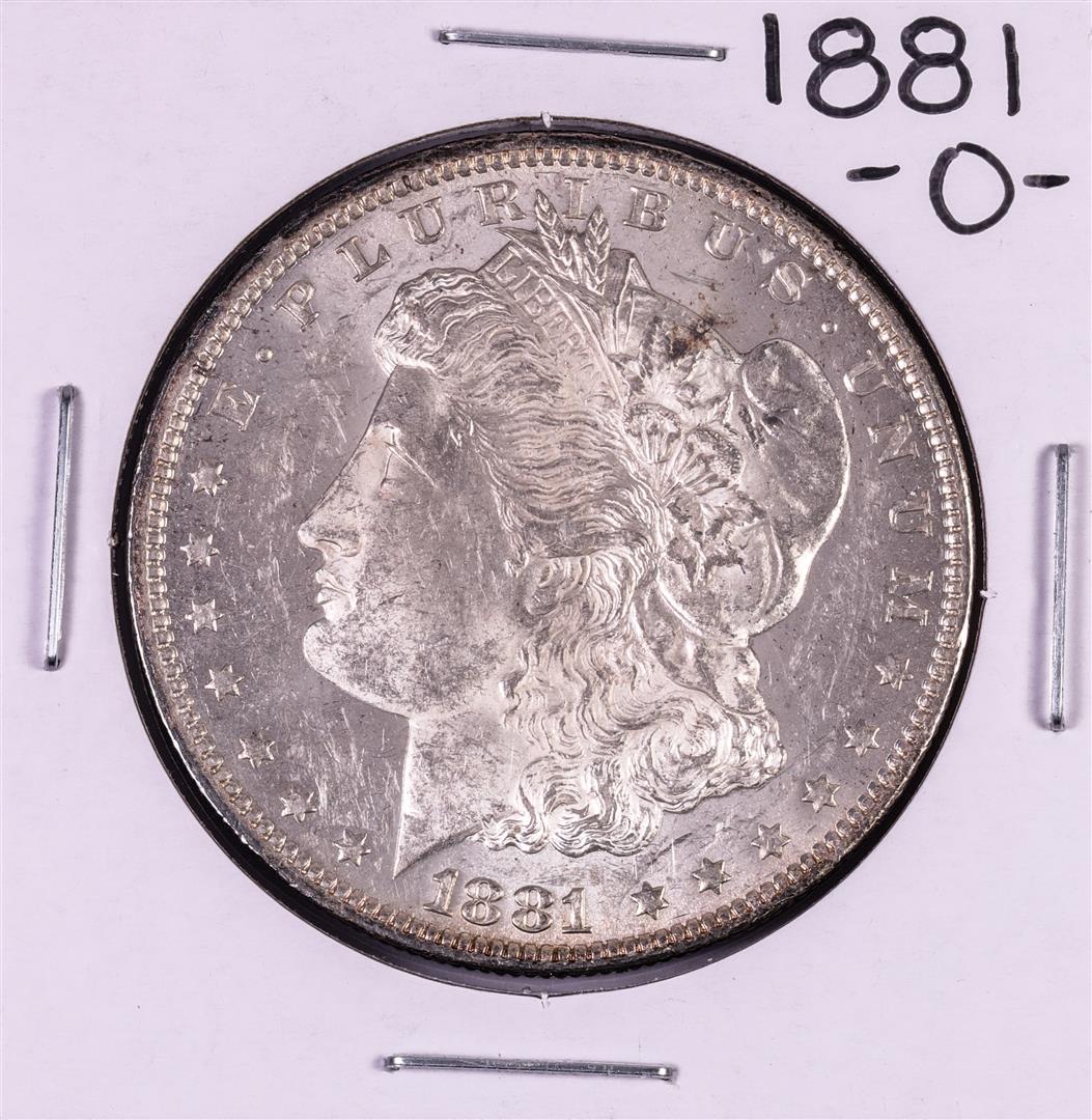 1881-O $1 Morgan Silver Dollar Coin: One 1881-O $1 Morgan Silver Dollar Coin.