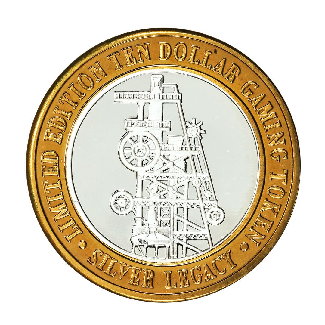 .999 Silver Silver Legacy Reno, Nevada $10 Casino Limited Edition Gaming Token: One .999 Silver Silver Legacy Reno, Nevada $10 Casino Limited Edition Gaming Token.