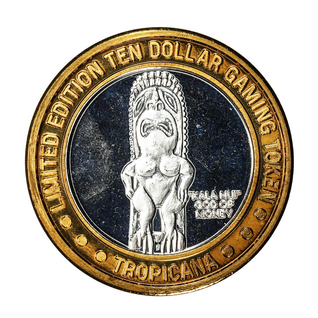 .999 Fine Silver Tropicana Las Vegas, Nevada $10 Limited Edition Gaming Token: One .999 Fine Silver Tropicana Las Vegas, Nevada $10 Limited Edition Gaming Token.
