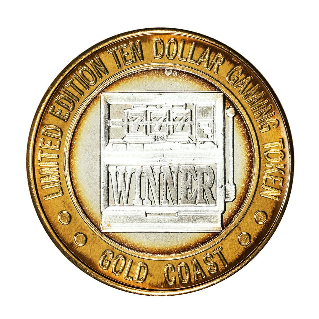 .999 Fine Silver Gold Coast Las Vegas, Nevada $10 Casino Limited Edition Gaming Token: One .999 Fine Silver Gold Coast Las Vegas, Nevada $10 Casino Limited Edition Gaming Token.