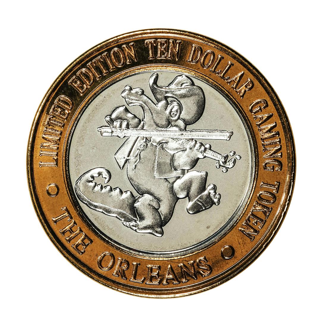 .999 Silver The Orleans Hotel & Casino Las Vegas, NV $10 Limited Edition Gaming Token: One .999 Silver The Orleans Hotel & Casino Las Vegas, NV $10 Limited Edition Gaming Token.