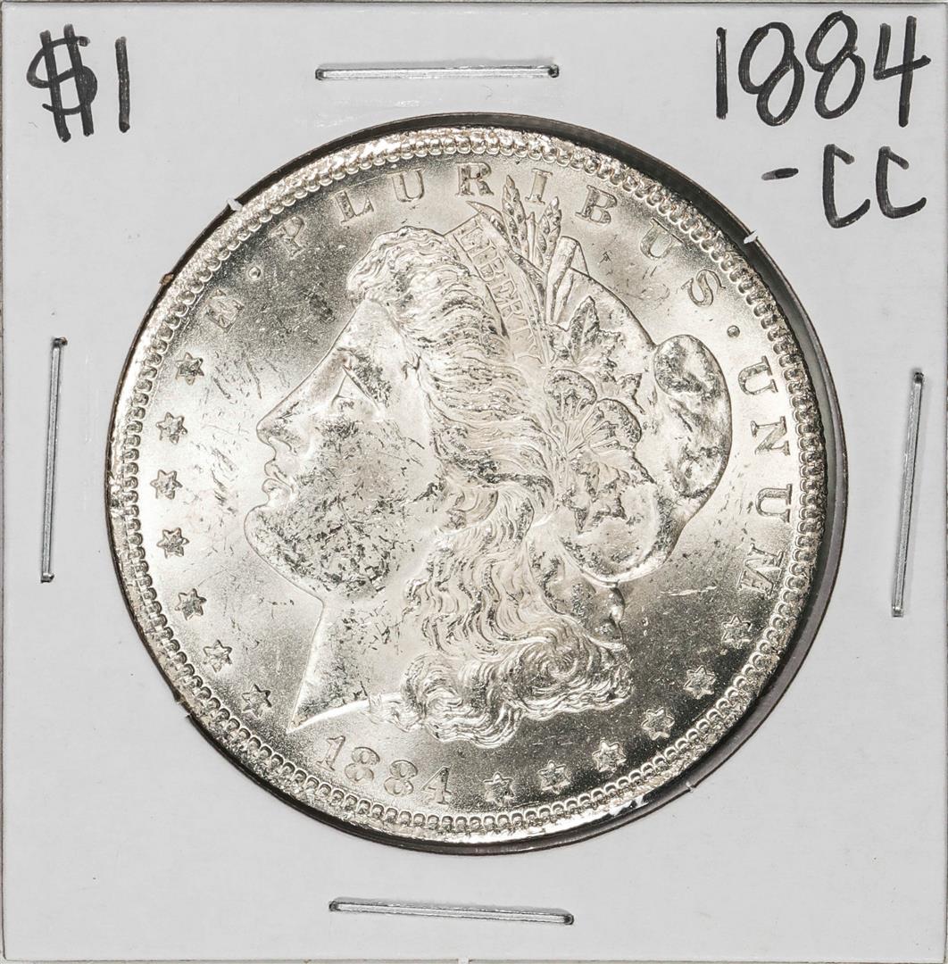 1884-CC $1 Morgan Silver Dollar Coin: One 1884-CC $1 Morgan Silver Dollar Coin.