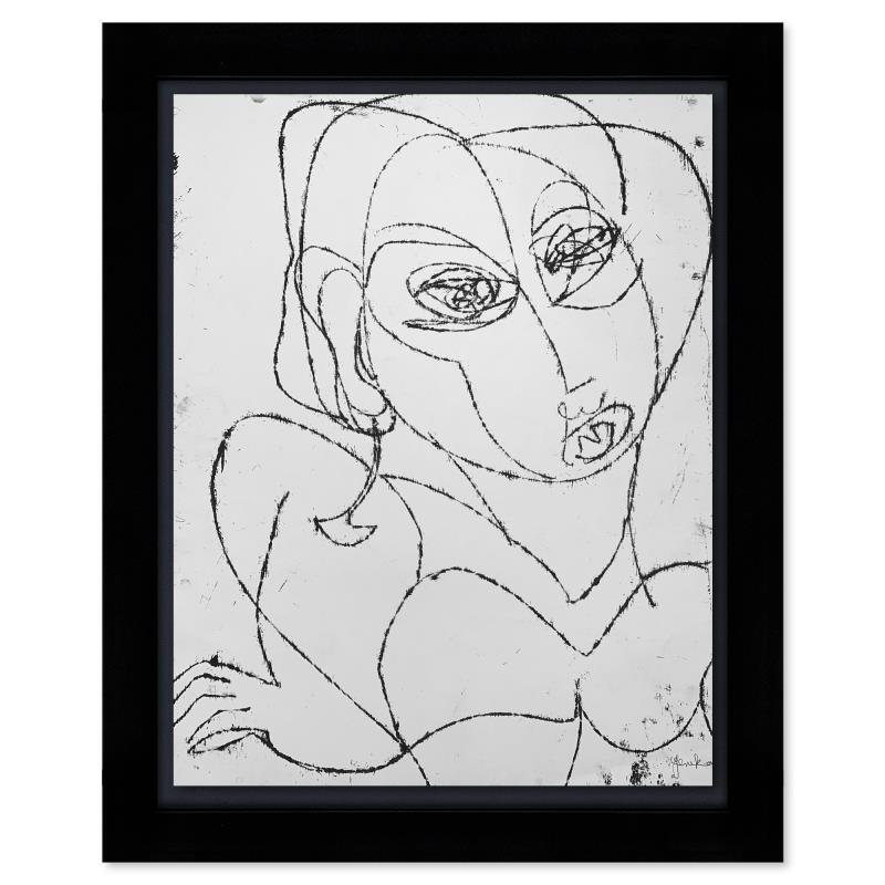 Jenik Cook Original Acrylic on Paper: This is an original acrylic painting on paper by Jenik Cook. Hand signed by the artist, it includes Letter of Authenticity. This piece comes from the artist's personal collection. Measures approximate
