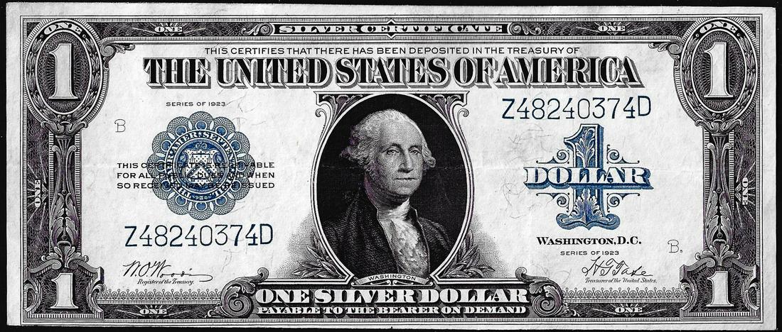 1923 $1 Silver Certificate Note Fr.239: One 1923 $1 Silver Certificate Note Fr.239.