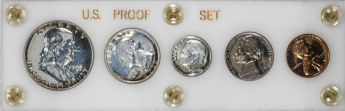 1955 (5) Coin Proof Set: One 1955 (5) Coin Proof Set.