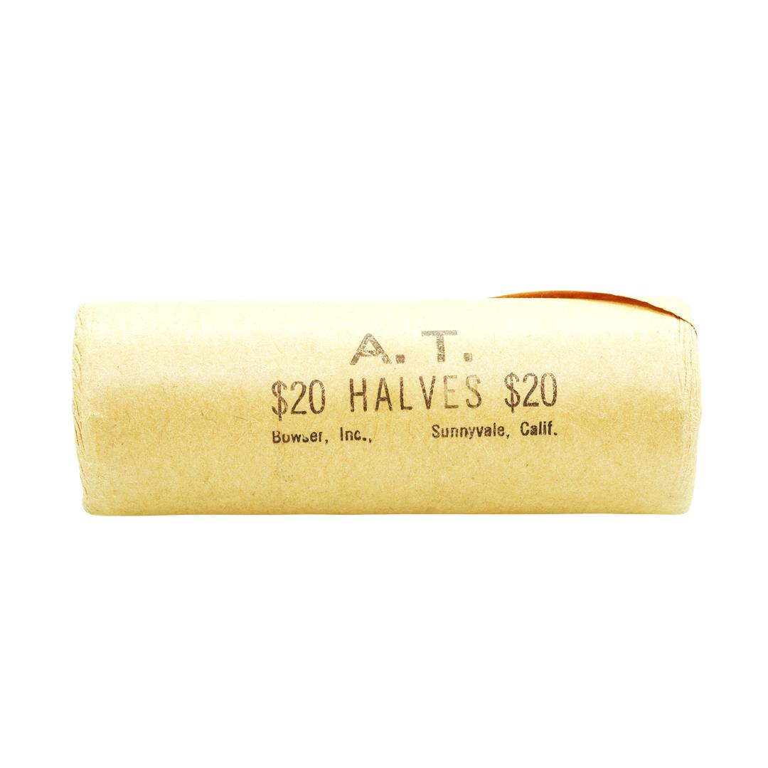 Original Shotgun Roll of (40) Brilliant Uncirculated 1964 Kennedy Half Dollar Coins: One Original Shotgun Roll of (40) Brilliant Uncirculated 1964 Kennedy Half Dollar Coins.