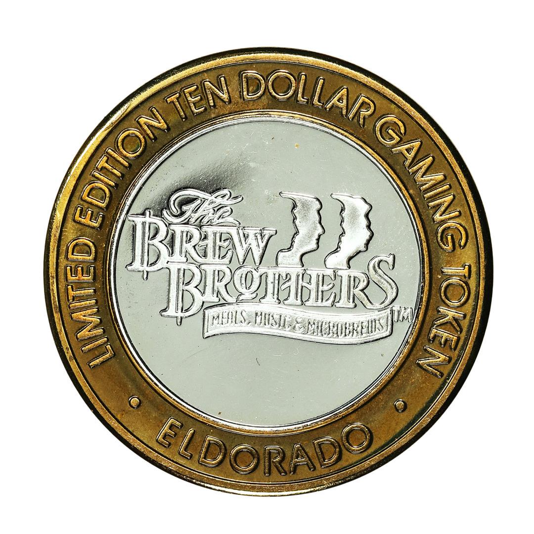 .999 Fine Silver Eldorado Reno, Nevada $10 Limited Edition Gaming Token: One .999 Fine Silver Eldorado Reno, Nevada $10 Limited Edition Gaming Token.