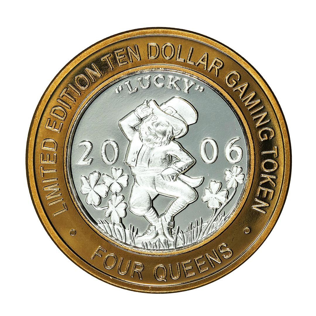 .999 Silver Four Queens Casino Hotel Las Vegas $10 Limited Edition Gaming Token: One .999 Silver Four Queens Casino Hotel Las Vegas $10 Limited Edition Gaming Token.