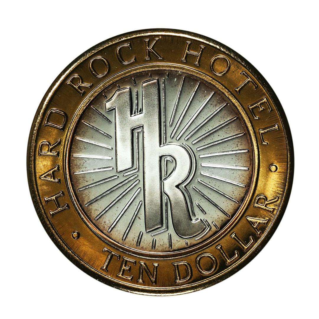 .999 Silver Hard Rock Hotel & Casino Las Vegas, NV $10 Limited Edition Gaming Token: One .999 Silver Hard Rock Hotel & Casino Las Vegas, NV $10 Limited Edition Gaming Token.