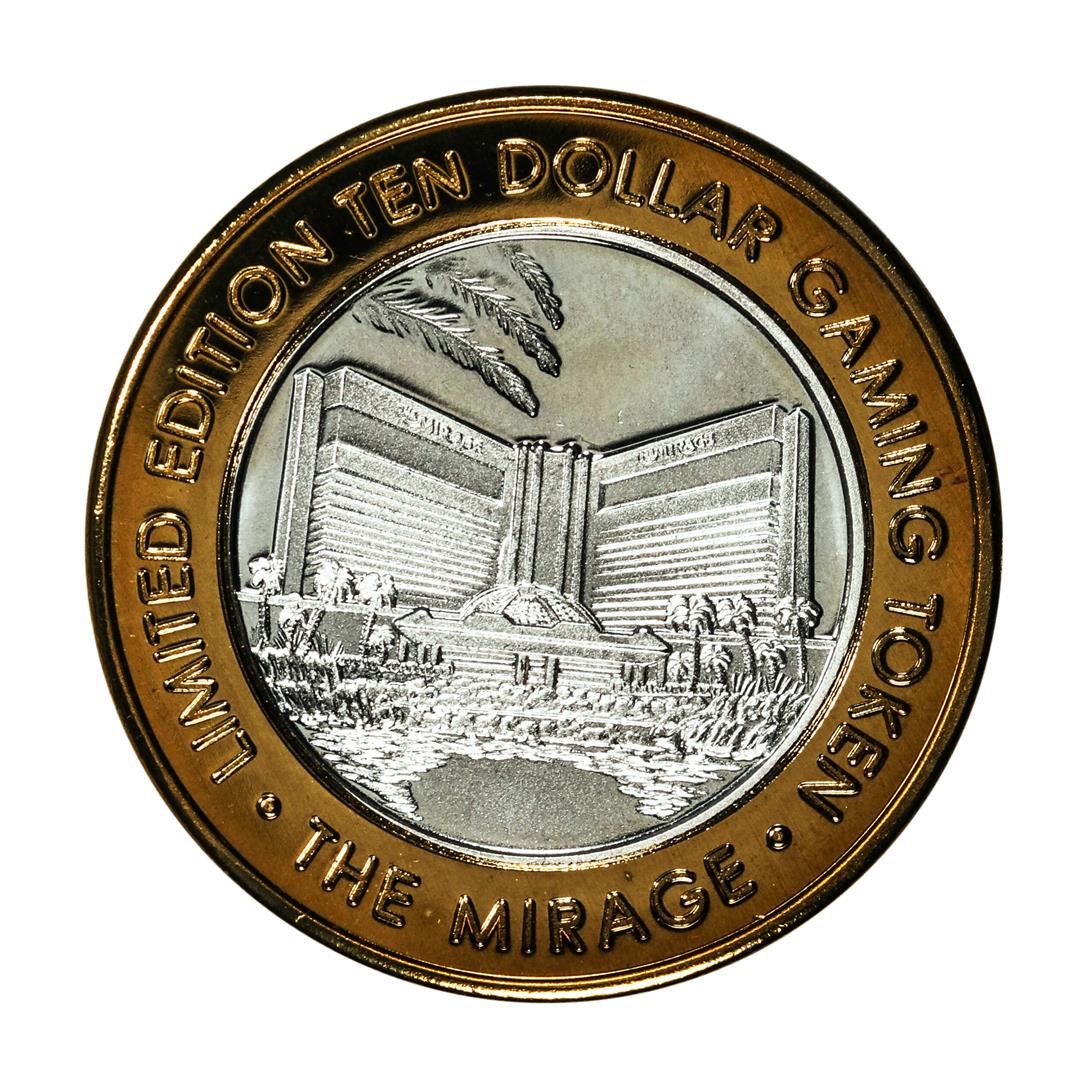 .999 Silver Mirage Las Vegas, Nevada $10 Casino Limited Edition Gaming Token: One .999 Silver Mirage Las Vegas, Nevada $10 Casino Limited Edition Gaming Token.