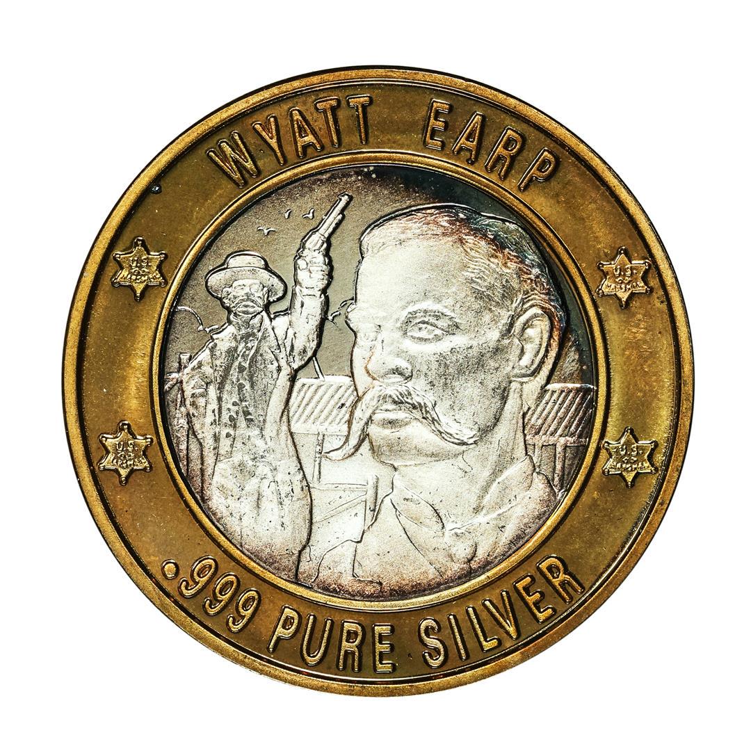 .999 Fine Silver Deadwood, South Dakota $10 Limited Edition Gaming Token: One .999 Fine Silver Deadwood, South Dakota $10 Limited Edition Gaming Token.