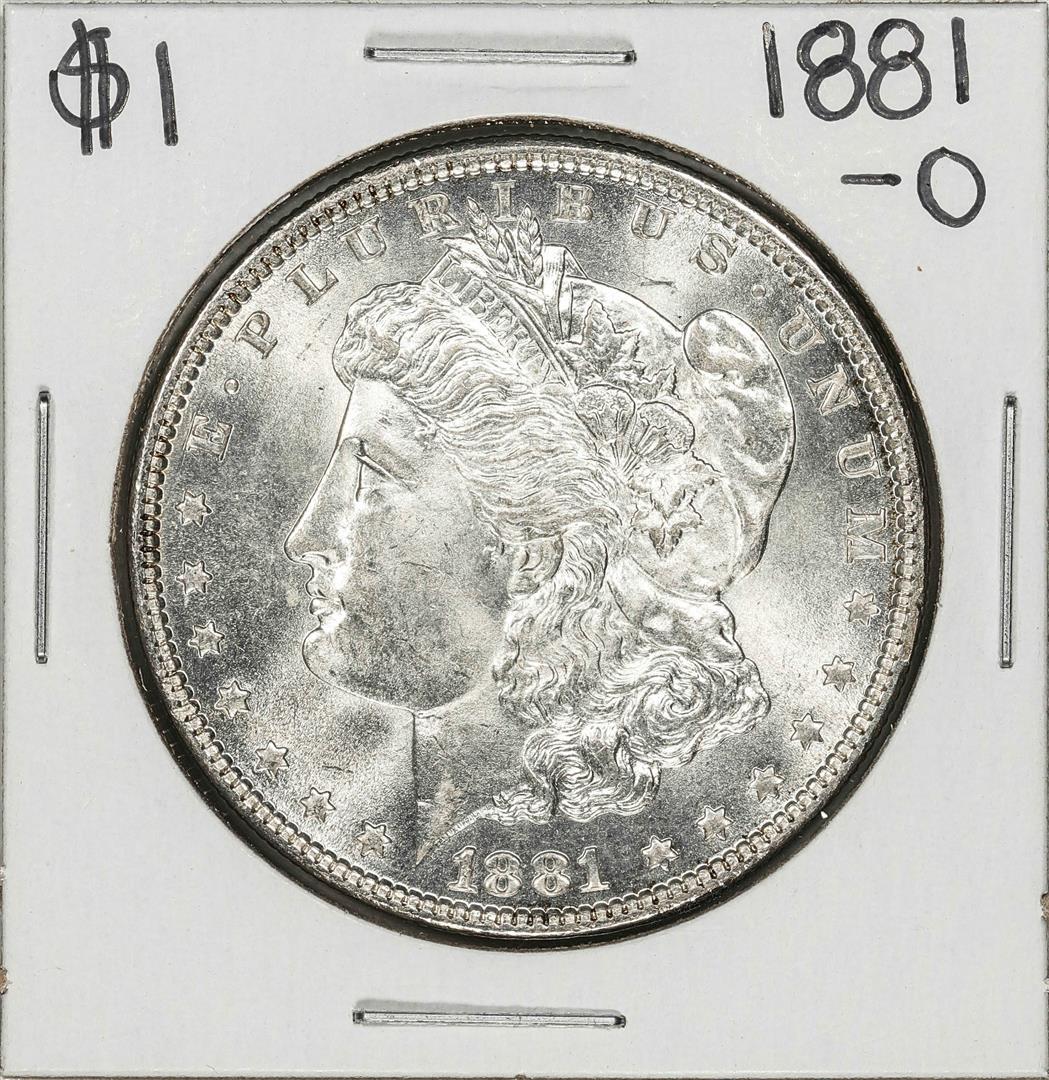 1881-O $1 Morgan Silver Dollar Coin: One 1881-O $1 Morgan Silver Dollar Coin.