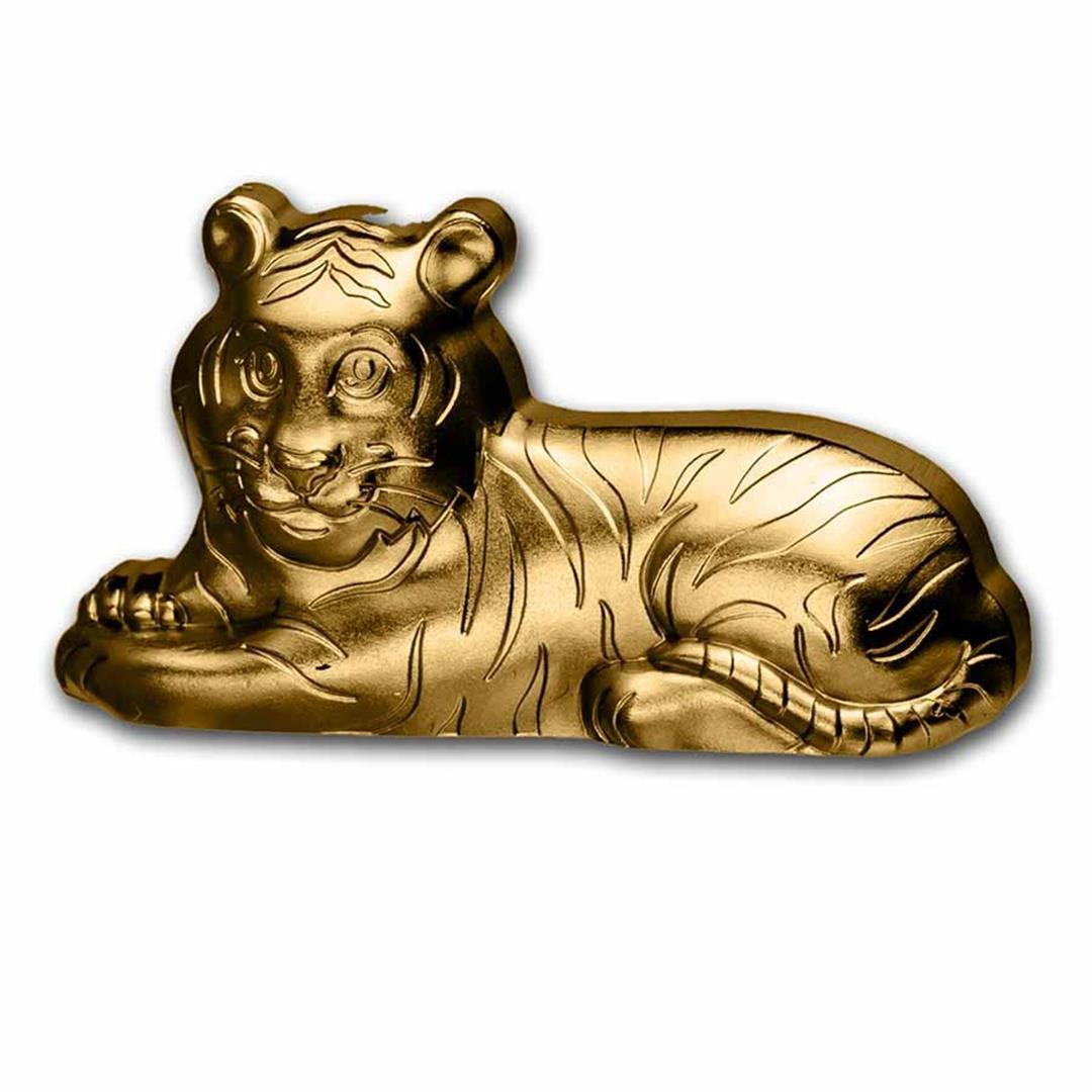 2022 Mongolia 1000 Togrog 1oz Silver Glided Charming Year of Tiger Coin w/ Box & COA: One 2022 Mongolia 1000 Togrog 1oz Silver Glided Charming Year of Tiger Coin w/ Box & COA.