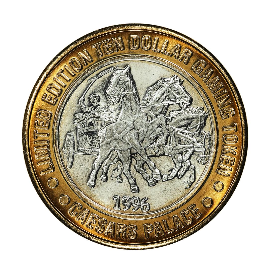 .999 Silver Caesars Palace Las Vegas, Nevada $10 Casino Limited Edition Gaming Token: One .999 Silver Caesars Palace Las Vegas, Nevada $10 Casino Limited Edition Gaming Token.