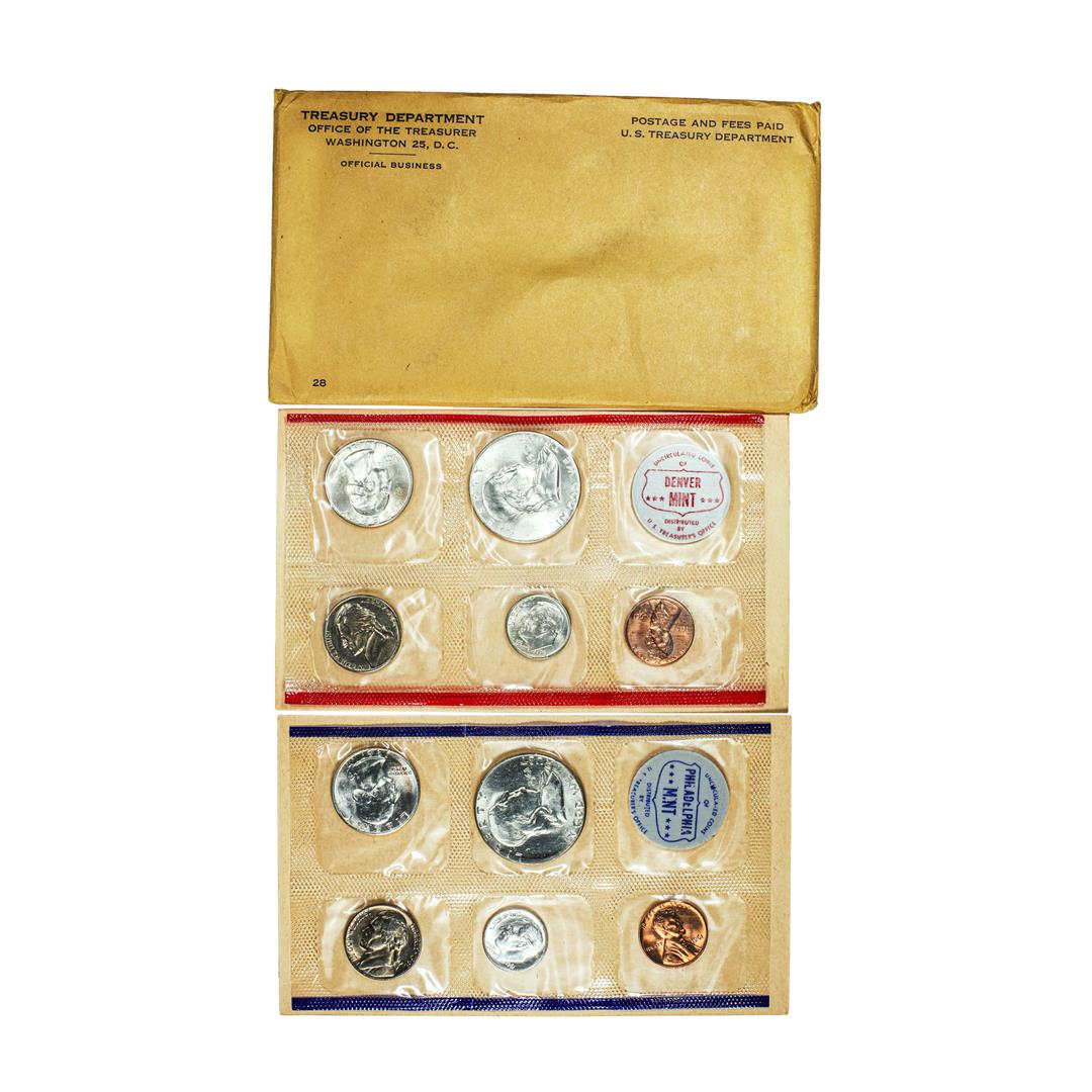 1961 P & D United States Uncirculated Mint Set: One 1961 P & D United States Uncirculated Mint Set.