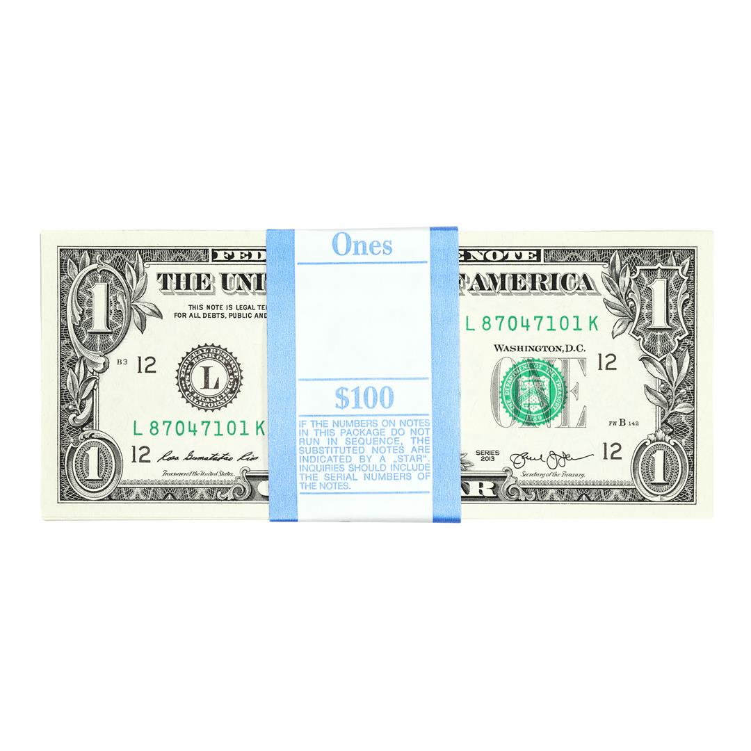 Pack of (100) Uncirculated Consecutive 2013 $1 Federal Reserve Notes San Francisco: One Pack of (100) Uncirculated Consecutive 2013 $1 Federal Reserve Notes San Francisco.