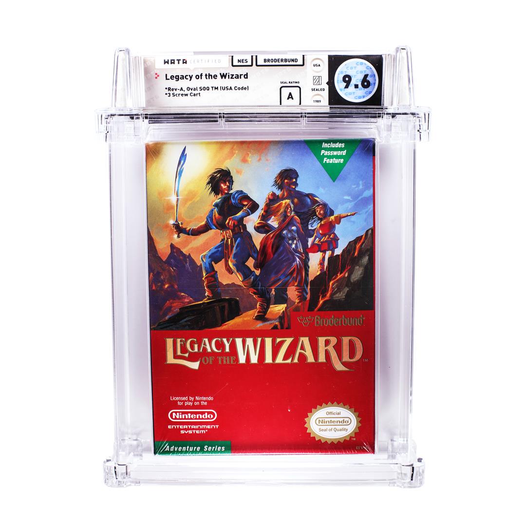 Legacy of the Wizard NES Nintendo Sealed Video Game WATA 9.6/A: One Legacy of the Wizard NES Nintendo Sealed Video Game WATA 9.6/A. WATA Graded.