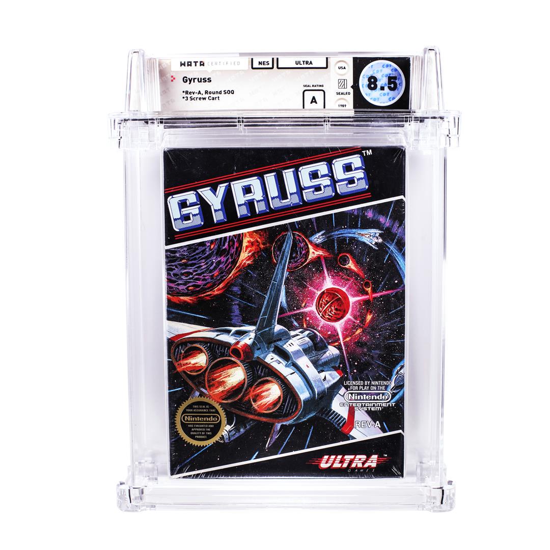 Gyruss NES Nintendo Sealed Video Game WATA 8.5/A: One Gyruss NES Nintendo Sealed Video Game WATA 8.5/A. WATA Graded.