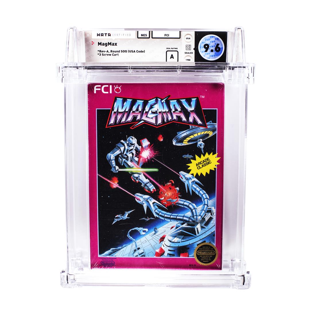 MagMax NES Nintendo Sealed Video Game WATA 9.6/A: One MagMax NES Nintendo Sealed Video Game WATA 9.6/A. WATA Graded.