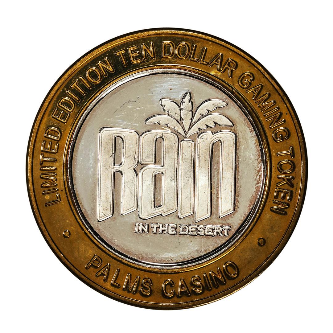 .999 Silver Palms Casino Las Vegas, Nevada $10 Limited Edition Gaming Token: One .999 Silver Palms Casino Las Vegas, Nevada $10 Limited Edition Gaming Token.