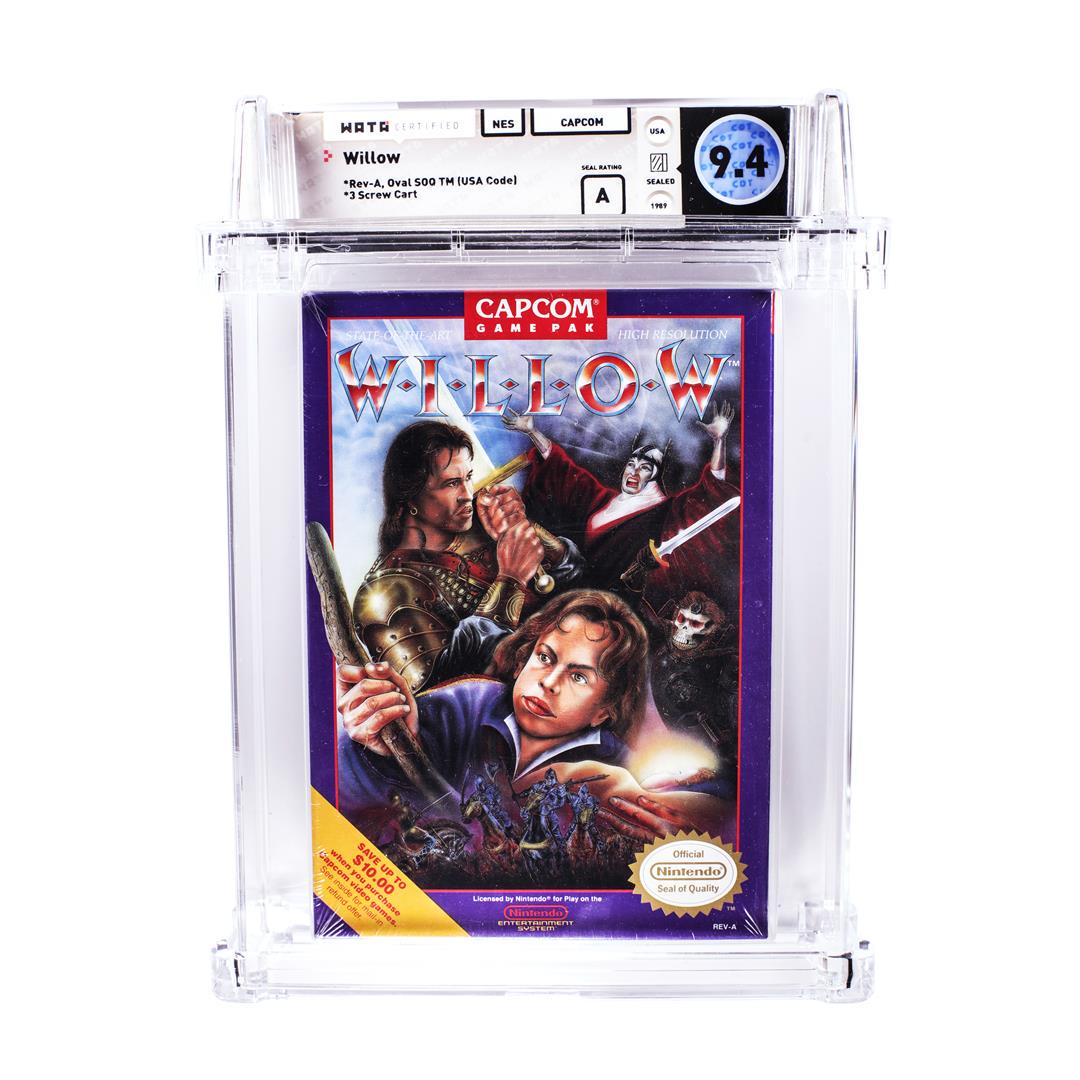 Willow NES Nintendo Sealed Video Game WATA 9.4/A: One Willow NES Nintendo Sealed Video Game WATA 9.4/A. WATA Graded.