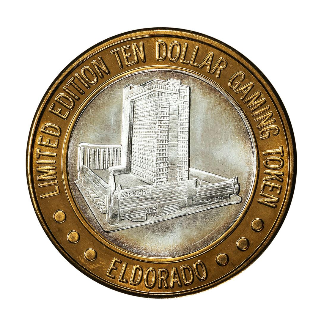 .999 Silver El Dorado Hotel & Casino Reno, Nevada $10 Limited Edition Gaming Token: One .999 Silver El Dorado Hotel & Casino Reno, Nevada $10 Limited Edition Gaming Token.