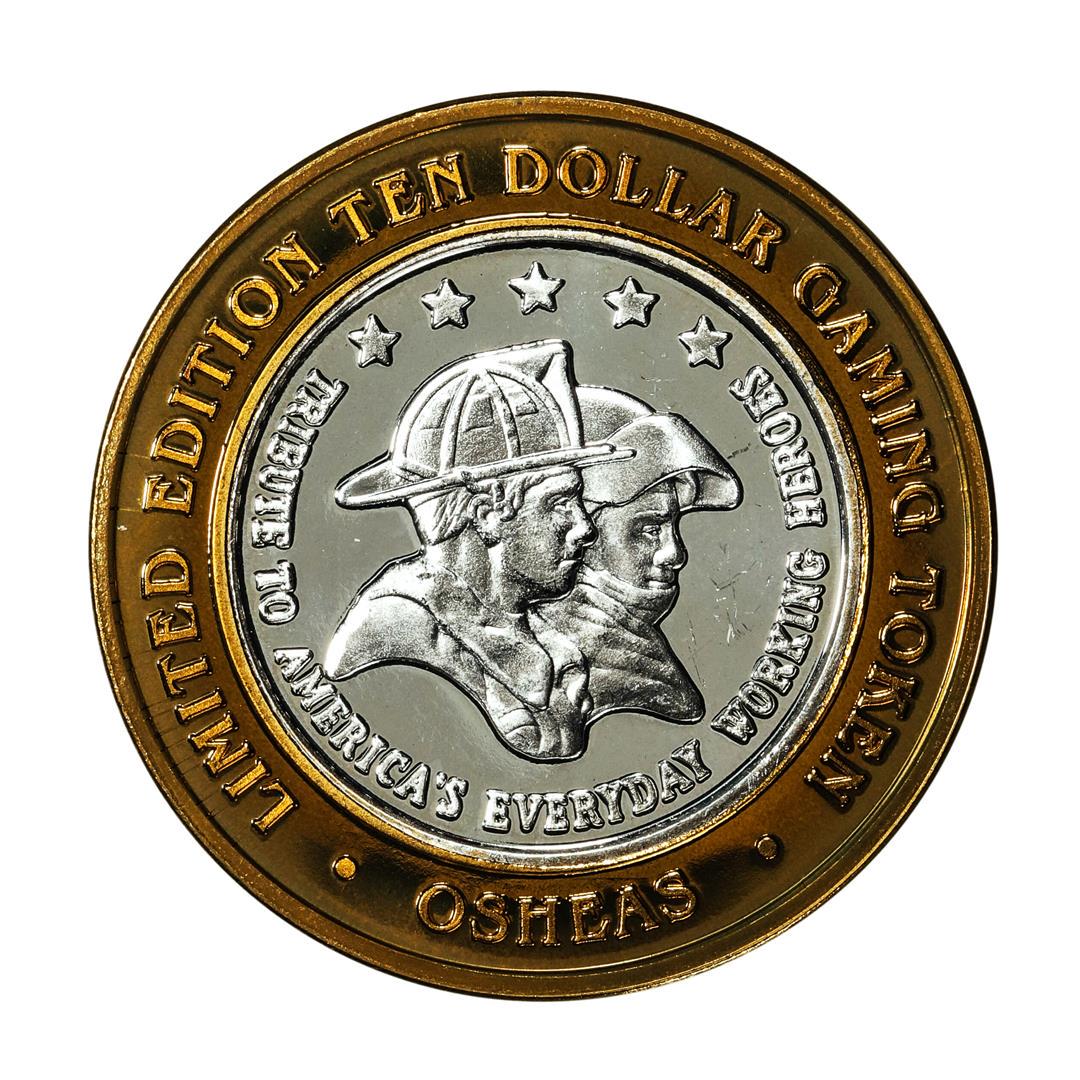.999 Silver Osheas Casino Las Vegas, Nevada $10 Casino Limited Edition Gaming Token: One .999 Silver Osheas Casino Las Vegas, Nevada $10 Casino Limited Edition Gaming Token.