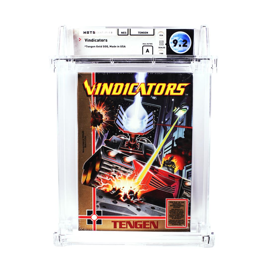 Vindicators NES Nintendo Sealed Video Game WATA 9.2/A: One Vindicators NES Nintendo Sealed Video Game WATA 9.2/A. WATA Graded.