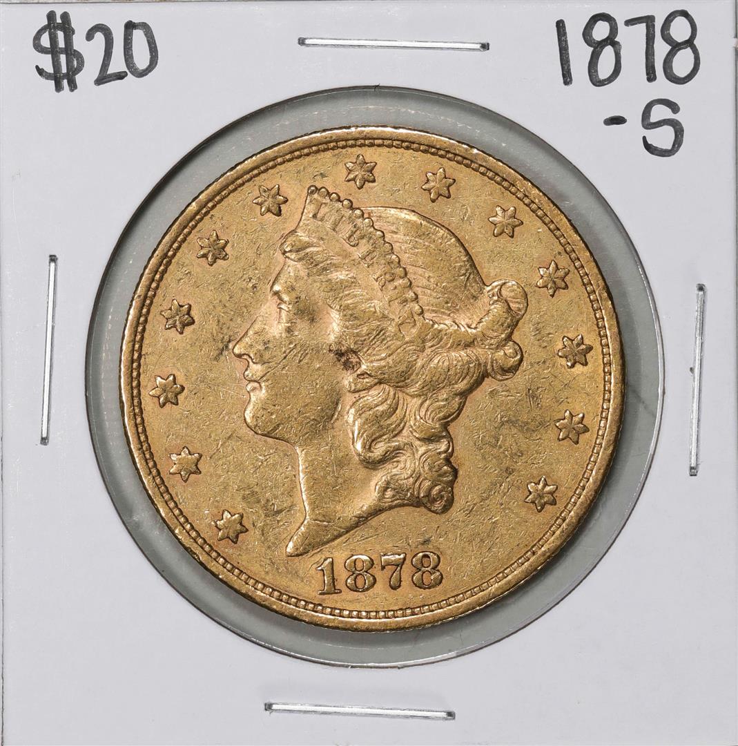 1878-S $20 Liberty Head Double Eagle Coin - Mar 31, 2023 | BK Auctions ...