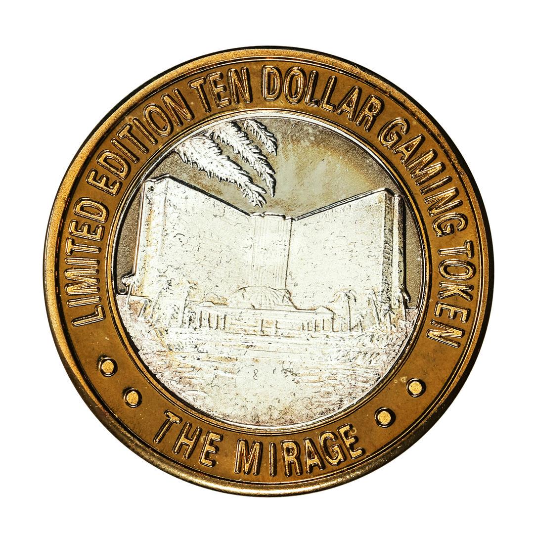 .999 Silver The Mirage Las Vegas, Nevada $10 Casino Limited Edition Gaming Token: One .999 Silver The Mirage Las Vegas, Nevada $10 Casino Limited Edition Gaming Token.