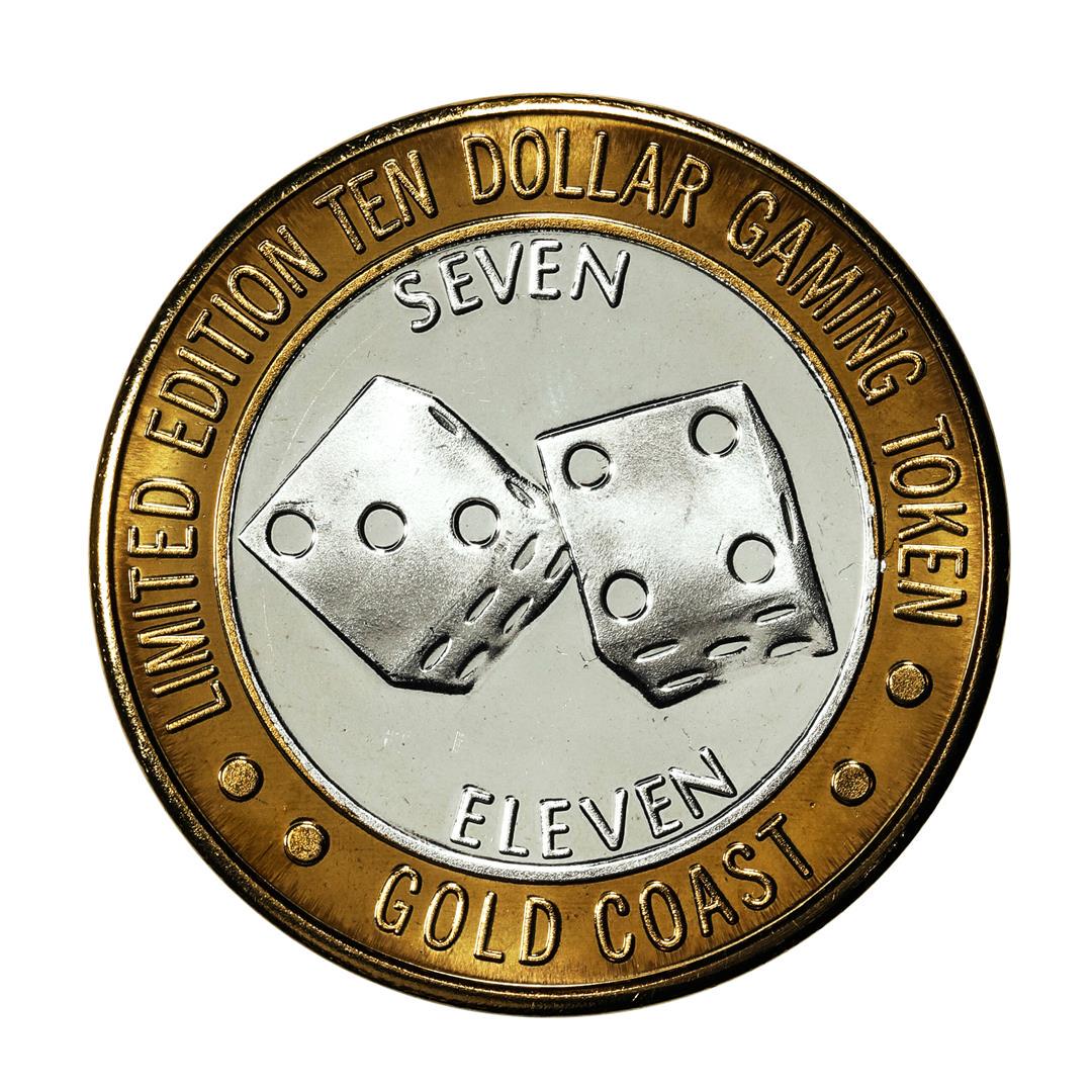 .999 Fine Silver Gold Coast Las Vegas, Nevada $10 Casino Limited Edition Gaming Token: One .999 Fine Silver Gold Coast Las Vegas, Nevada $10 Casino Limited Edition Gaming Token.