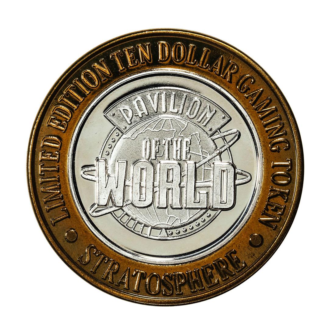 .999 Silver Stratosphere Las Vegas, Nevada $10 Casino Limited Edition Gaming Token: One .999 Silver Stratosphere Las Vegas, Nevada $10 Casino Limited Edition Gaming Token.