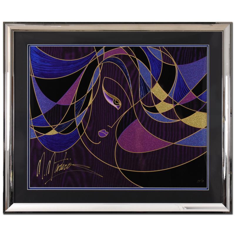 Martiros Manoukian "Inspiration" Limited Edition Mixed Media On Paper: "Inspiration" is a limited edition mixed media silkscreen on paper by Martiros Manoukian, PP numbered and hand signed by the artist. This piece comes custom framed. Includes Letter of Authenticity. Me