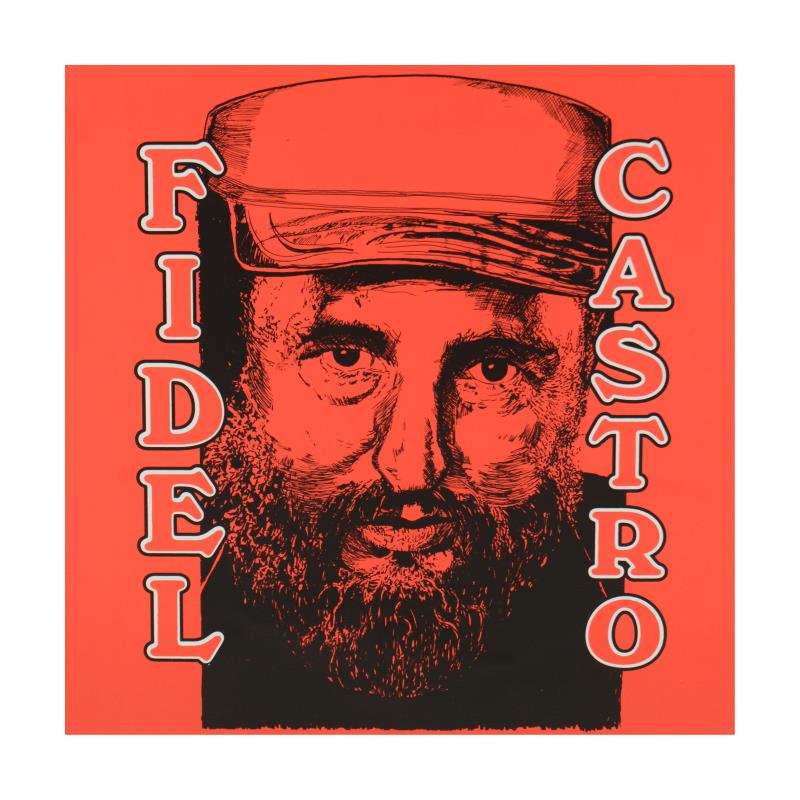 Steve Kaufman (1960-2010) "Fidel Castro" Original Serigraph on Canvas: "Fidel Castro" is a limited edition hand pulled silkscreen on canvas by Andy Warhol protege Steve Kaufman (1960-2010). This piece is numbered 29/50 and hand signed inverso. Includes letter of authenti