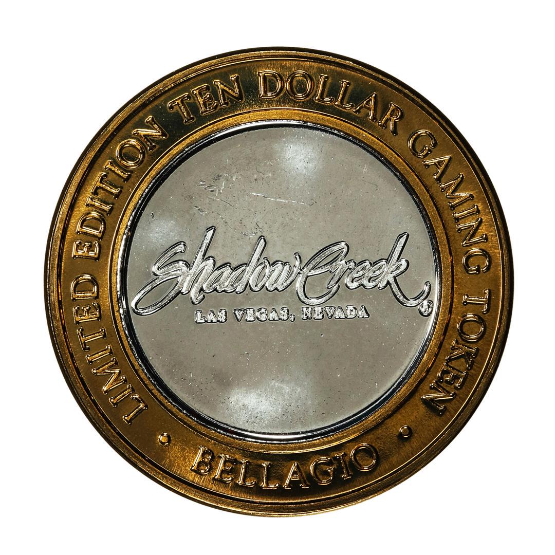 .999 Fine Silver Bellagio Las Vegas, Nevada $10 Limited Edition Gaming Token: One .999 Fine Silver Bellagio Las Vegas, Nevada $10 Limited Edition Gaming Token.