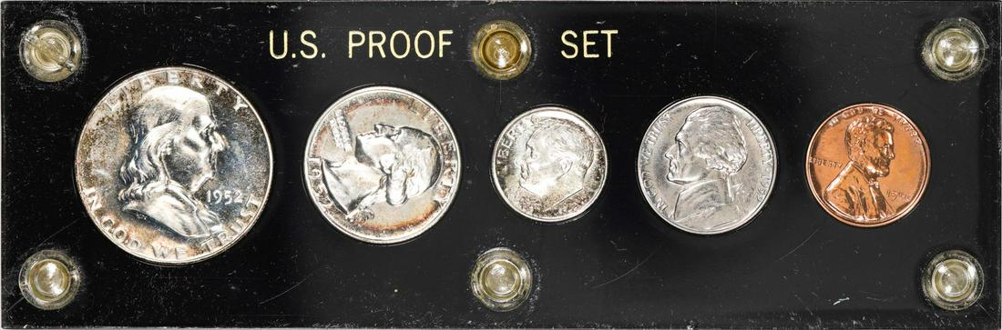 1952 (5) Coin Proof Set: One 1952 (5) Coin Proof Set.