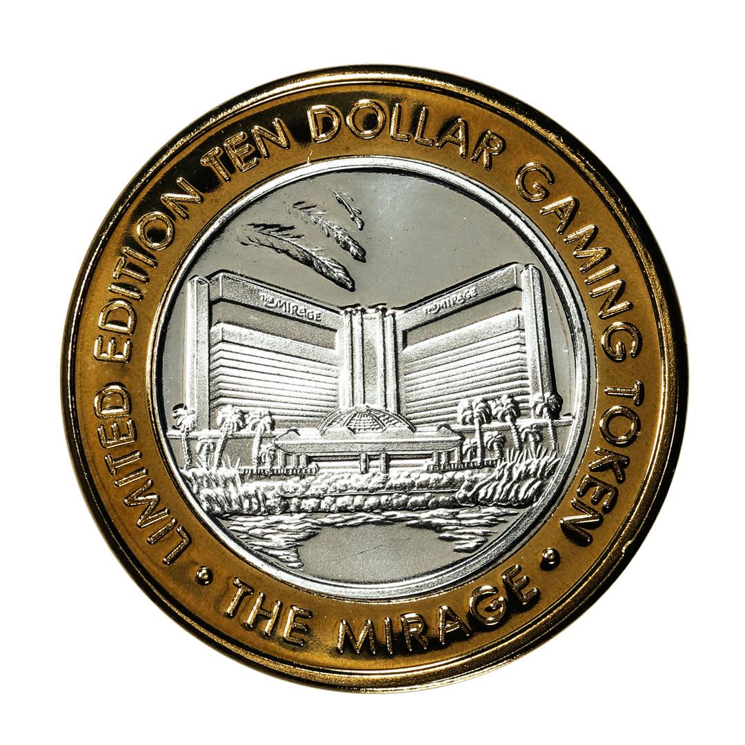 .999 Silver Mirage Las Vegas, Nevada $10 Casino Limited Edition Gaming Token: One .999 Silver Mirage Las Vegas, Nevada $10 Casino Limited Edition Gaming Token.