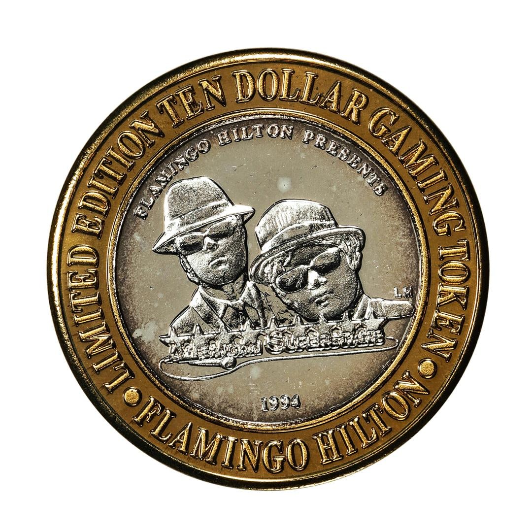 .999 Silver Flamingo Hilton Reno, Nevada $10 Casino Limited Edition Gaming Token: One .999 Silver Flamingo Hilton Reno, Nevada $10 Casino Limited Edition Gaming Token.