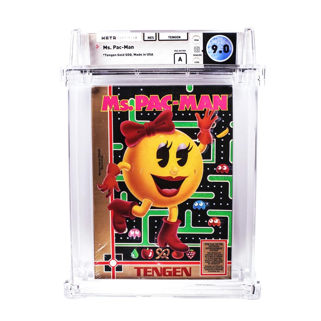 Ms. Pac-Man (Unlicensed) NES Nintendo Sealed Video Game WATA 9.0/A: One Ms. Pac-Man (Unlicensed) NES Nintendo Sealed Video Game WATA 9.0/A. WATA Graded.
