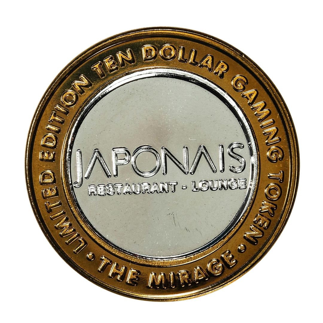 .999 Silver Mirage Las Vegas, Nevada $10 Casino Limited Edition Gaming Token: One .999 Silver Mirage Las Vegas, Nevada $10 Casino Limited Edition Gaming Token.