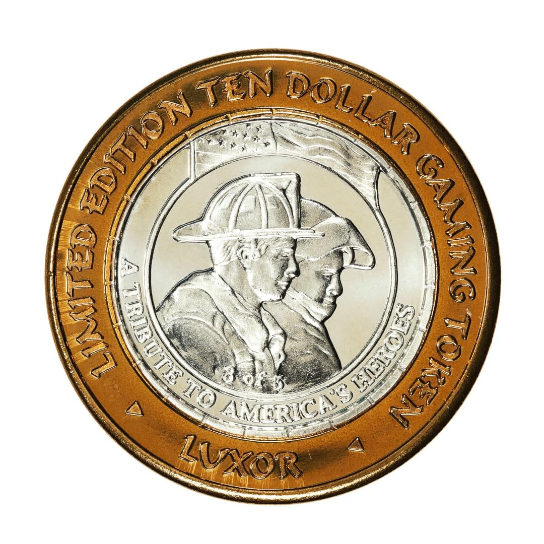 .999 Silver Luxor Las Vegas, Nevada $10 Casino Limited Edition Gaming Token: One .999 Silver Luxor Las Vegas, Nevada $10 Casino Limited Edition Gaming Token.