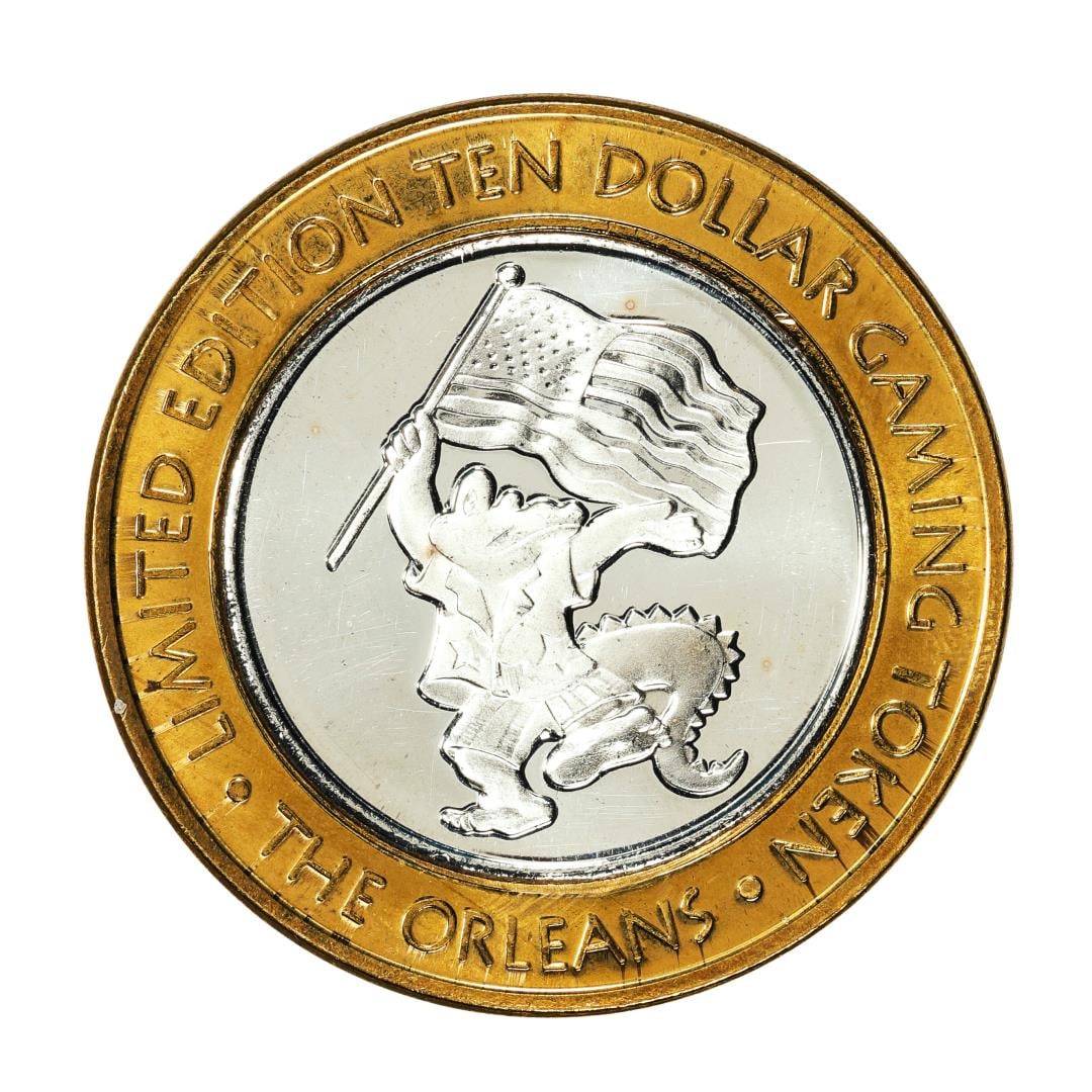 .999 Silver The Orleans Hotel & Casino Las Vegas, NV $10 Casino Token Limited Edition: One .999 Silver The Orleans Hotel & Casino Las Vegas, NV $10 Casino Token Limited Edition.