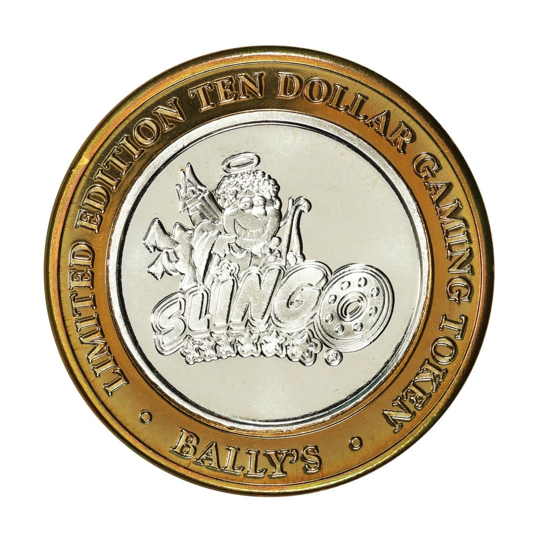 .999 Silver Bally's Las Vegas, Nevada $10 Casino Limited Edition Gaming Token: One .999 Silver Bally's Las Vegas, Nevada $10 Casino Limited Edition Gaming Token.