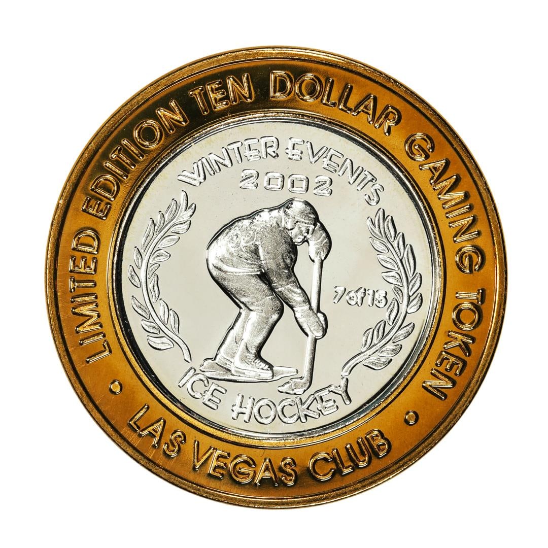 .999 Silver Las Vegas Club $10 Casino Limited Edition Gaming Token: One .999 Silver Las Vegas Club $10 Casino Limited Edition Gaming Token.