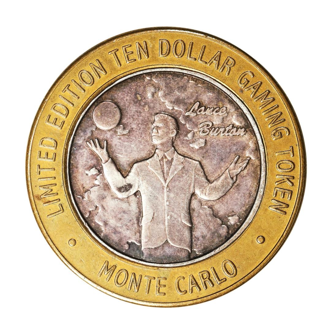 .999 Silver Monte Carlo Las Vegas, Nevada $10 Casino Limited Edition Gaming Token: One .999 Silver Monte Carlo Las Vegas, Nevada $10 Casino Limited Edition Gaming Token.