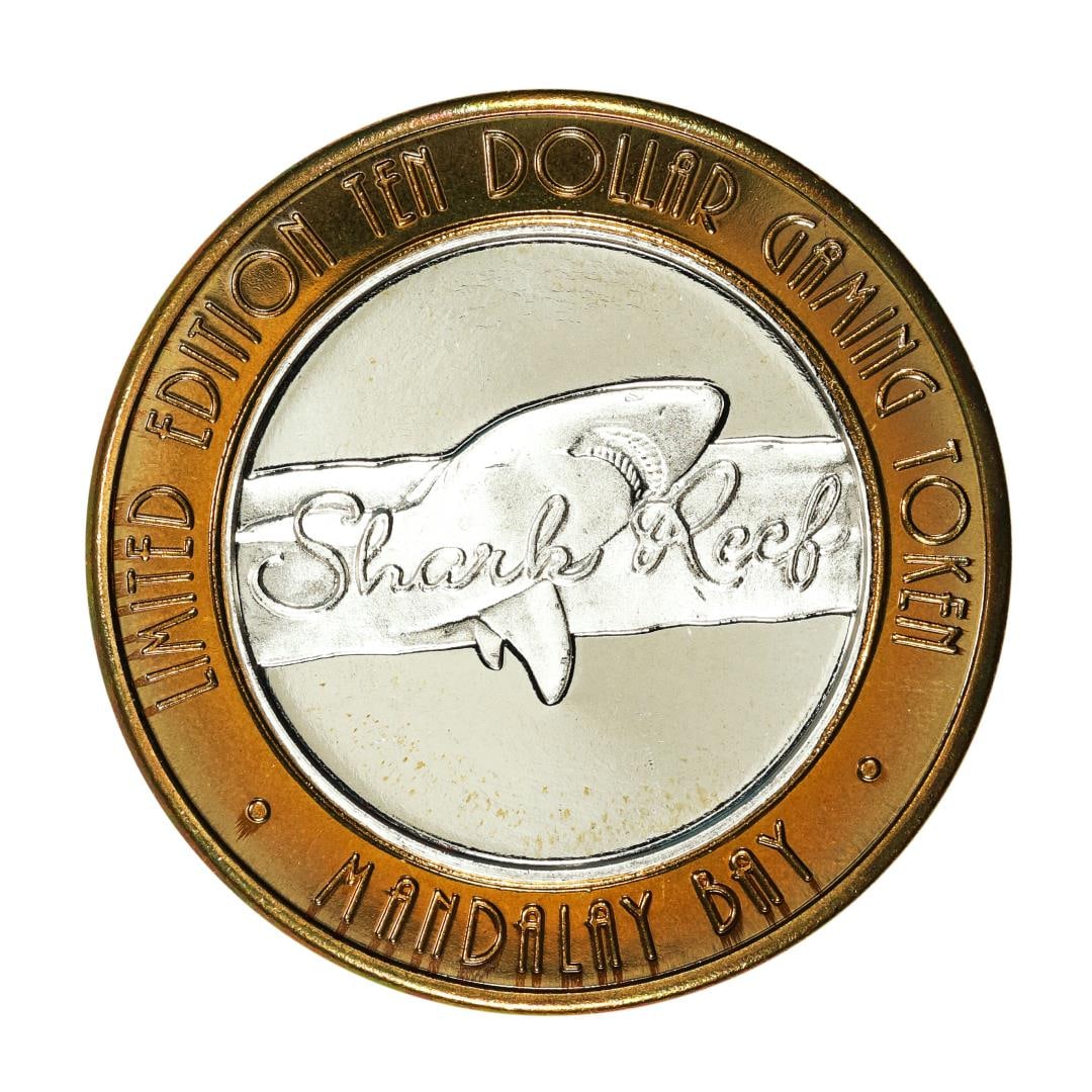 .999 Silver Mandalay Bay Resort & Casino Las Vegas, Nevada $10 Limited Casino Token: One .999 Silver Mandalay Bay Resort & Casino Las Vegas, Nevada $10 Limited Casino Token.